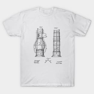 Submarine Telescope Vintage Patent Hand Drawing T-Shirt